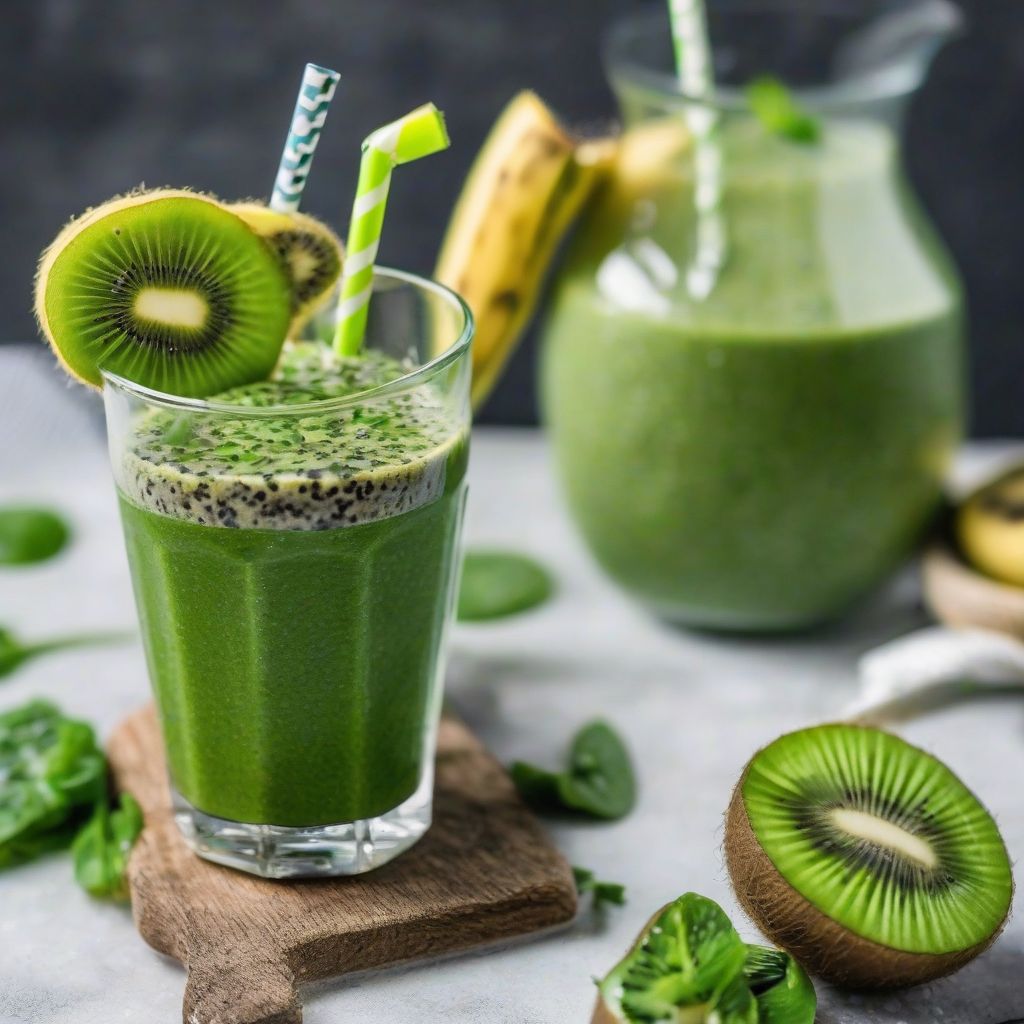 Green Smoothie with Spinach and Banana