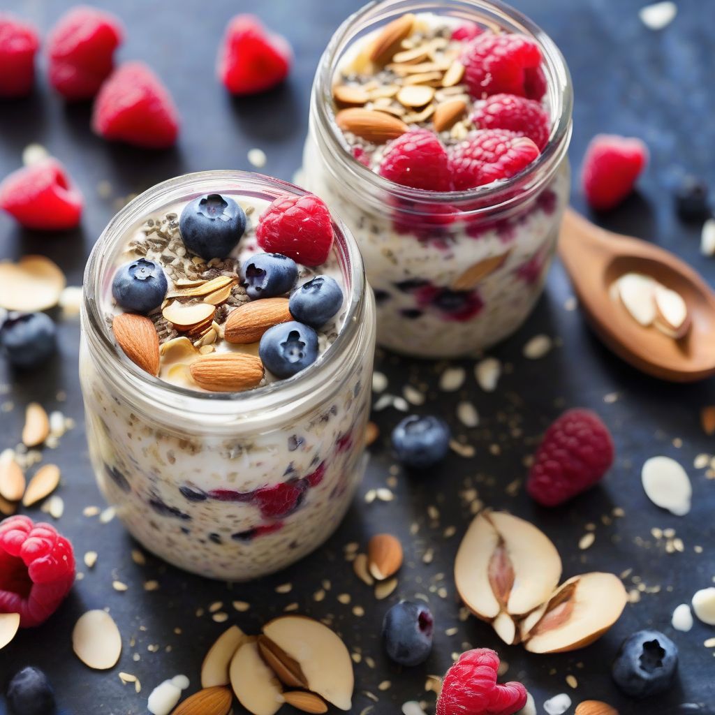 Overnight Oats with Berries and Nuts