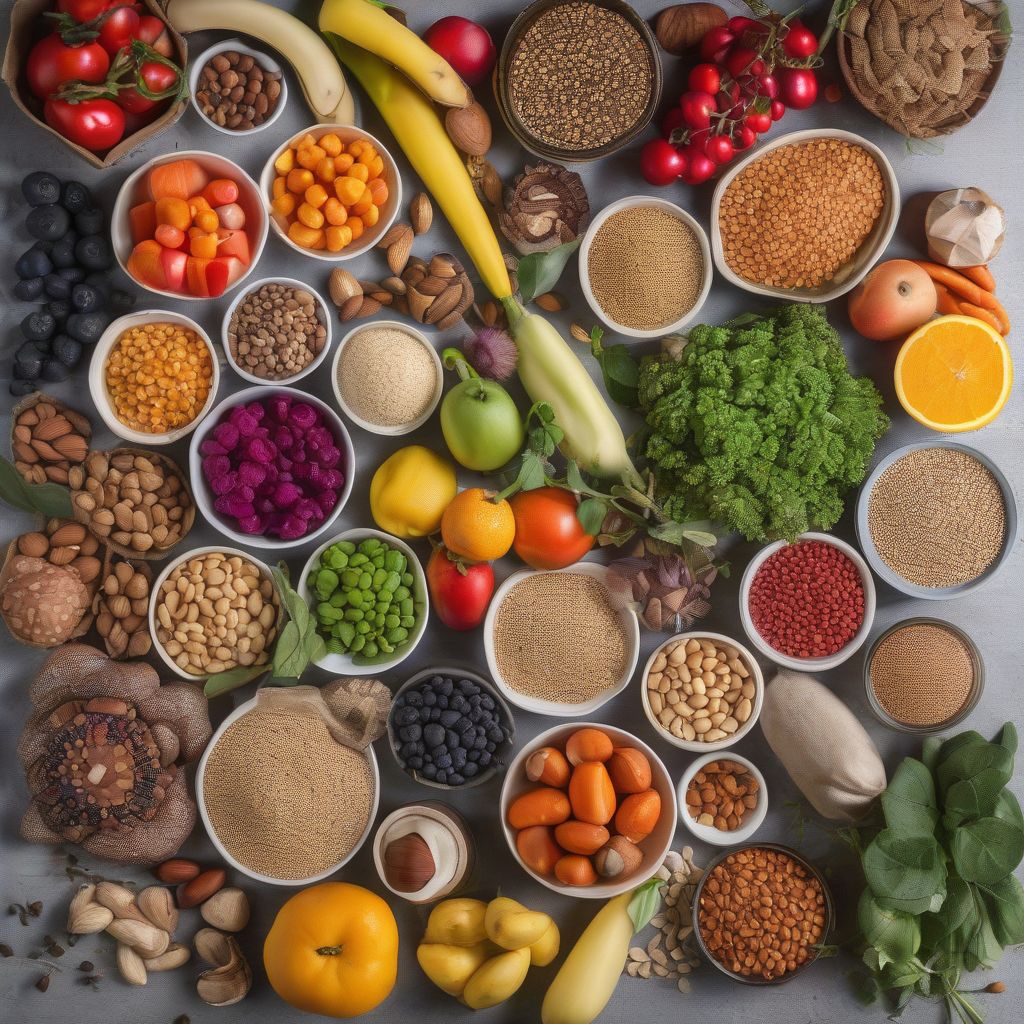 A Colorful Variety of Plant-Based Foods