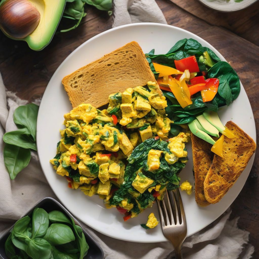 Savory Tofu Scramble with Vegetables