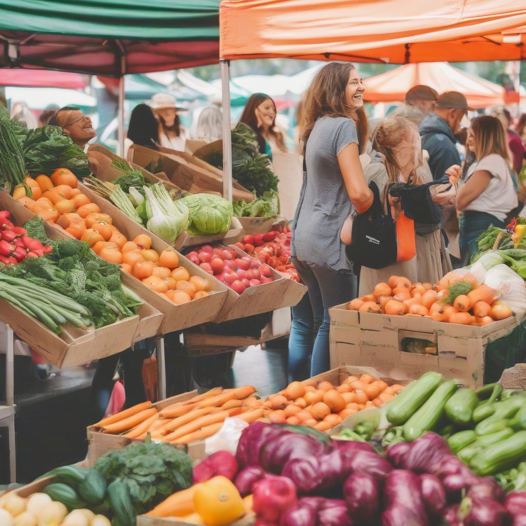 Sustainable Shopping at Farmers Market